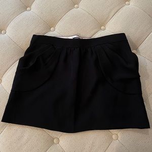 Jcrew black mini skirt with pockets